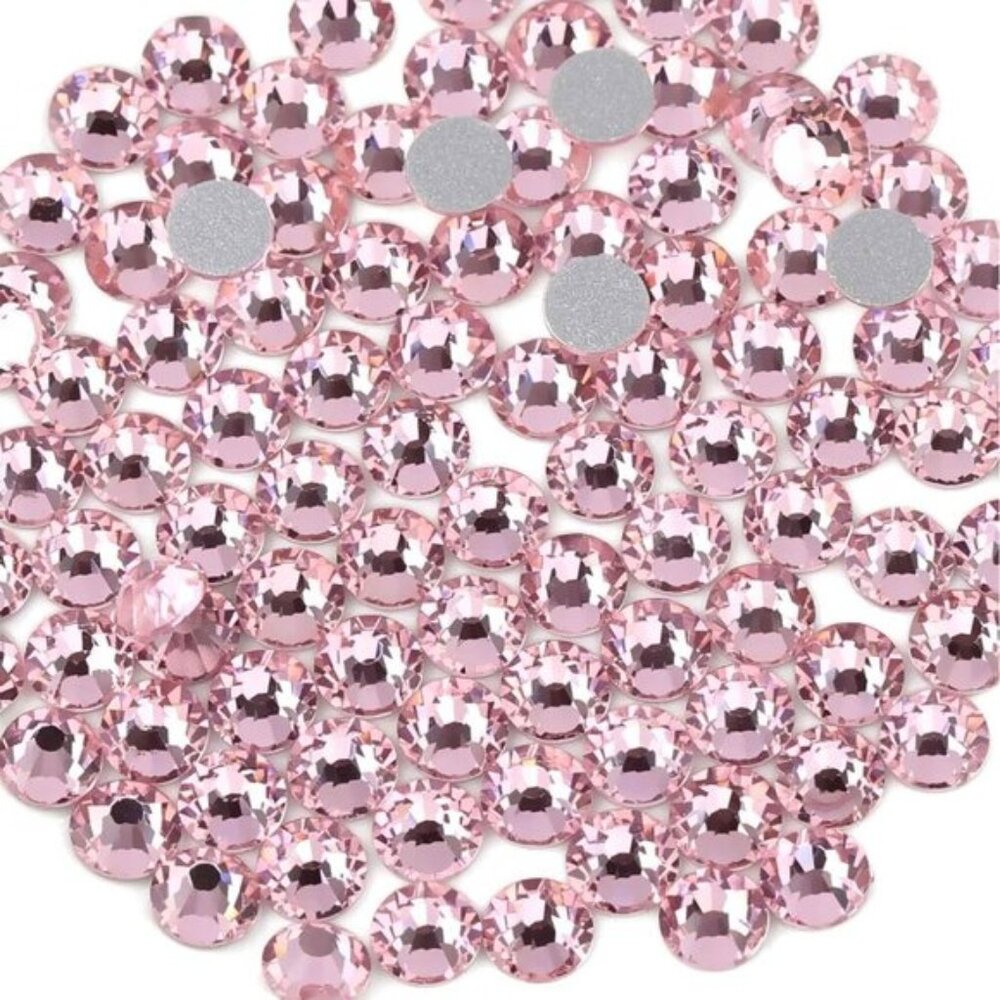 🆕 Beadsland Flat Back Crystal Rhinestones Round Gems Hight Quality Sparkle Glue